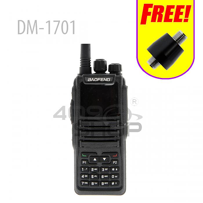 BAOFENG DM-1701 Appareil radio numérique DMR 2 m/70 cm avec câble de programmation et casque